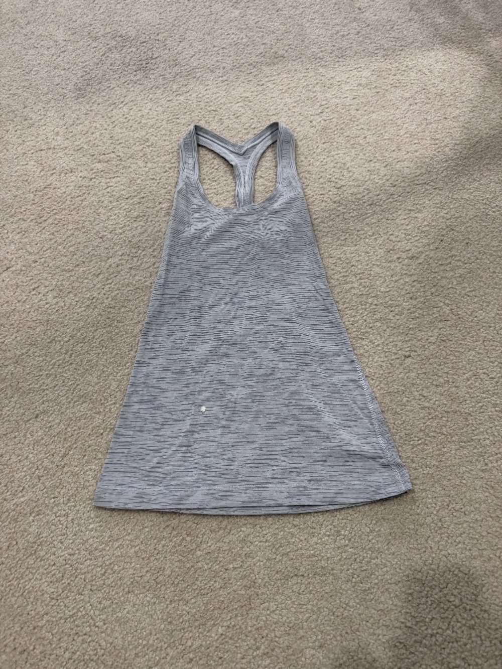 Lululemon Light Gray Racerback Tank Top